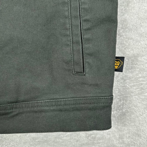 Howler Brothers Jacket Mens Medium Green Gaucho Utility Canvas Chore Outdoors - Picture 4 of 15